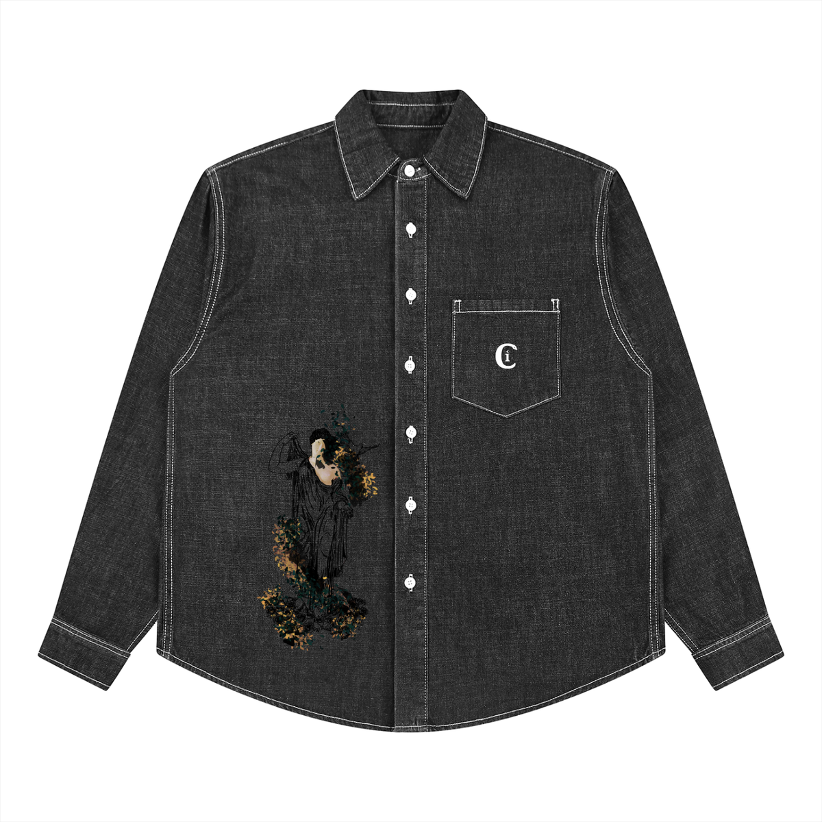 Afrodite · Camicia in nero, Caos Inside, fronte