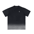 Sileno · T-shirt sunfade in nero, Caos Inside, fronte