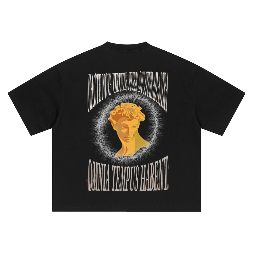 David · T-shirt dorato, Caos Inside, retro