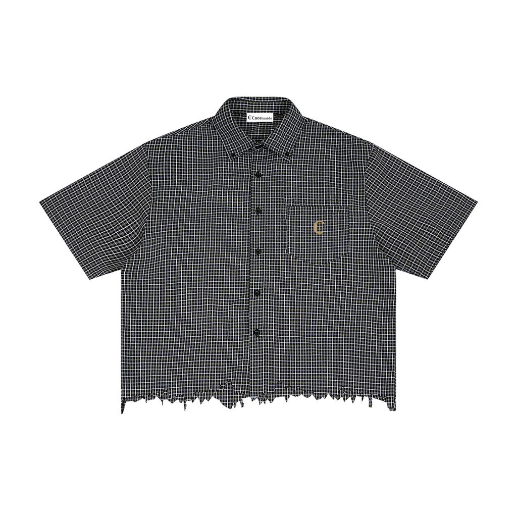 Urano · Camicia Boxy a Quadri
