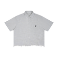Apollo · Camicia quadri in bianco, Caos Inside, fronte