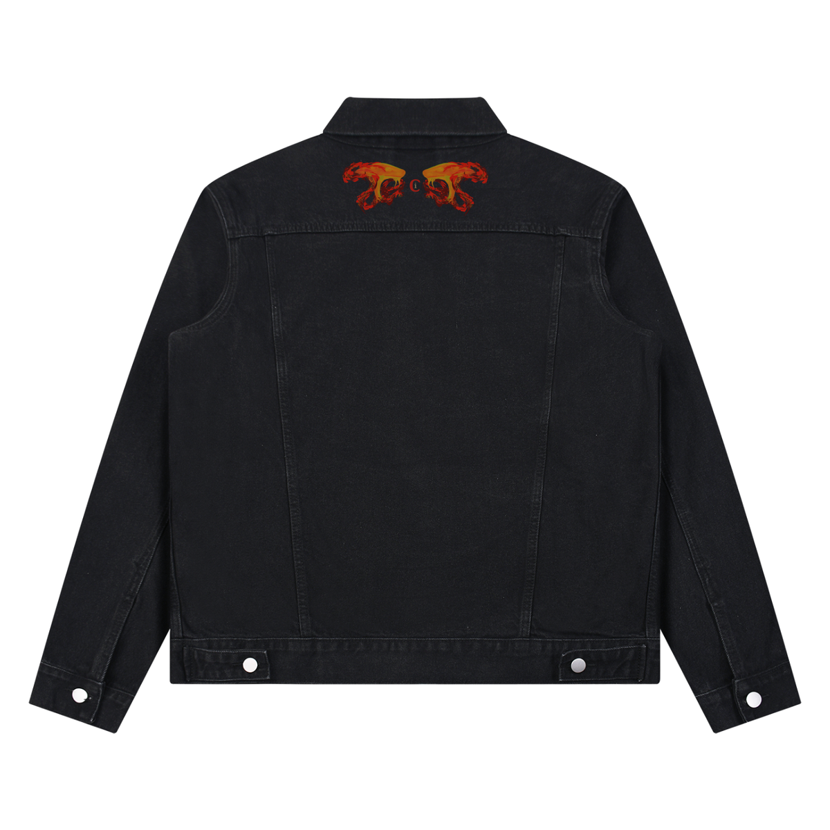 Ophis and David · Denim Jacket, Caos Inside, back