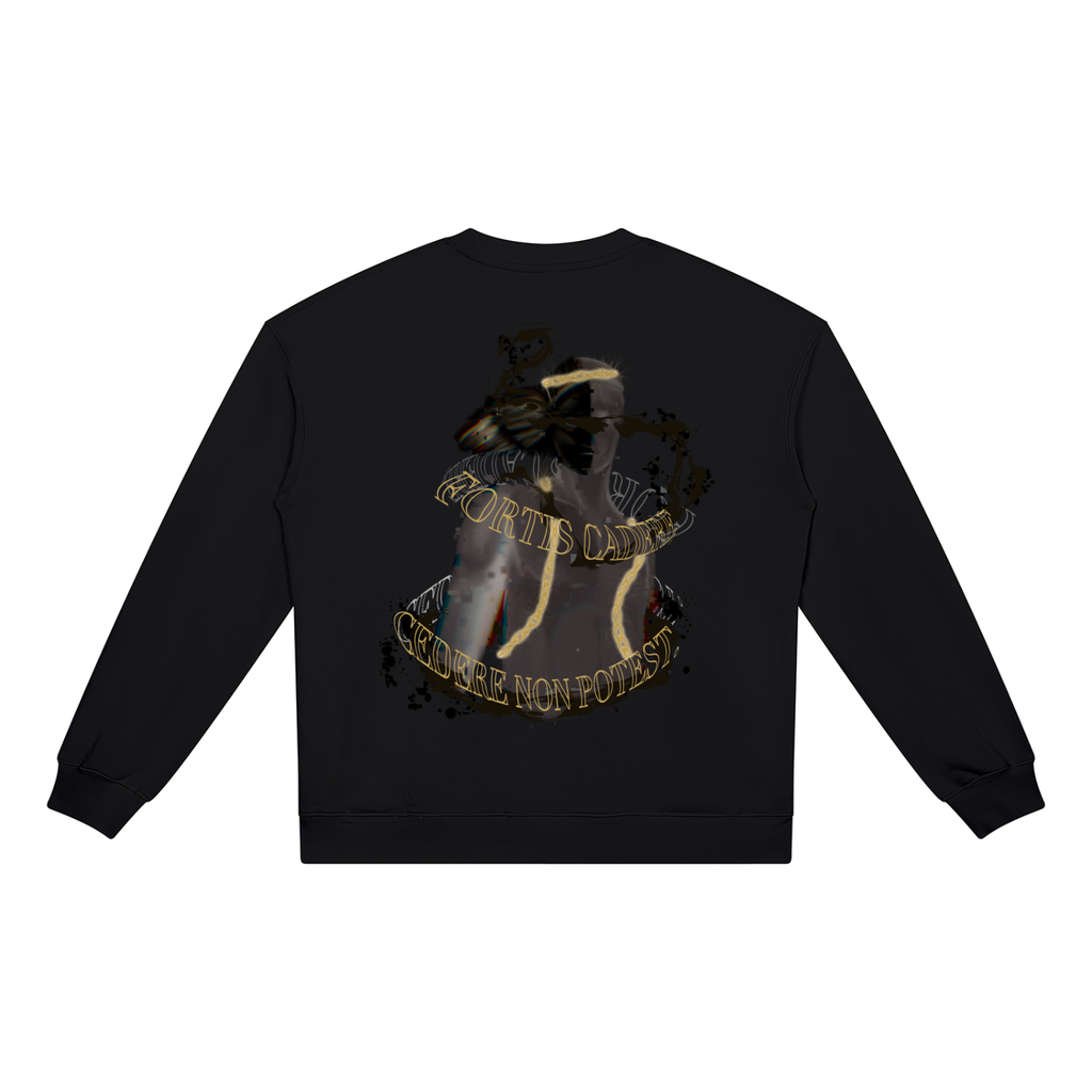 Ares · Crewneck Sweatshirt in black, Caos Inside, back