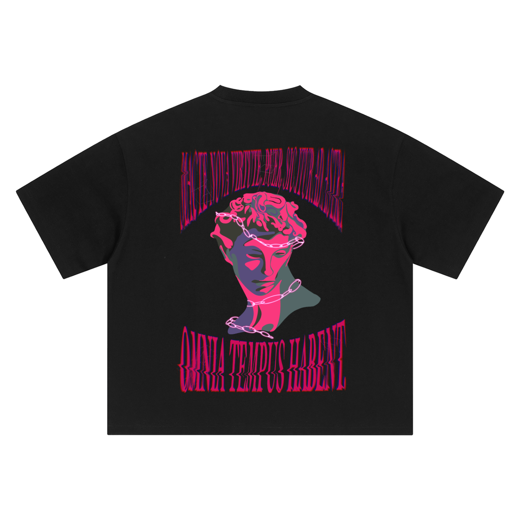 David · T-shirt rosa, Caos Inside, retro