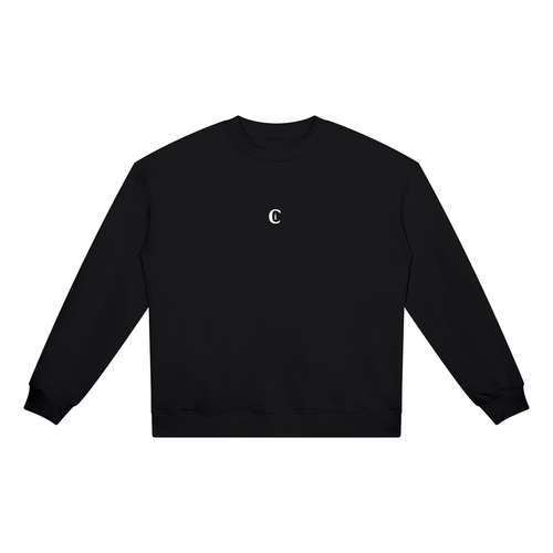Apollo · Glitch Crewneck Sweatshirt in black, Caos Inside, front