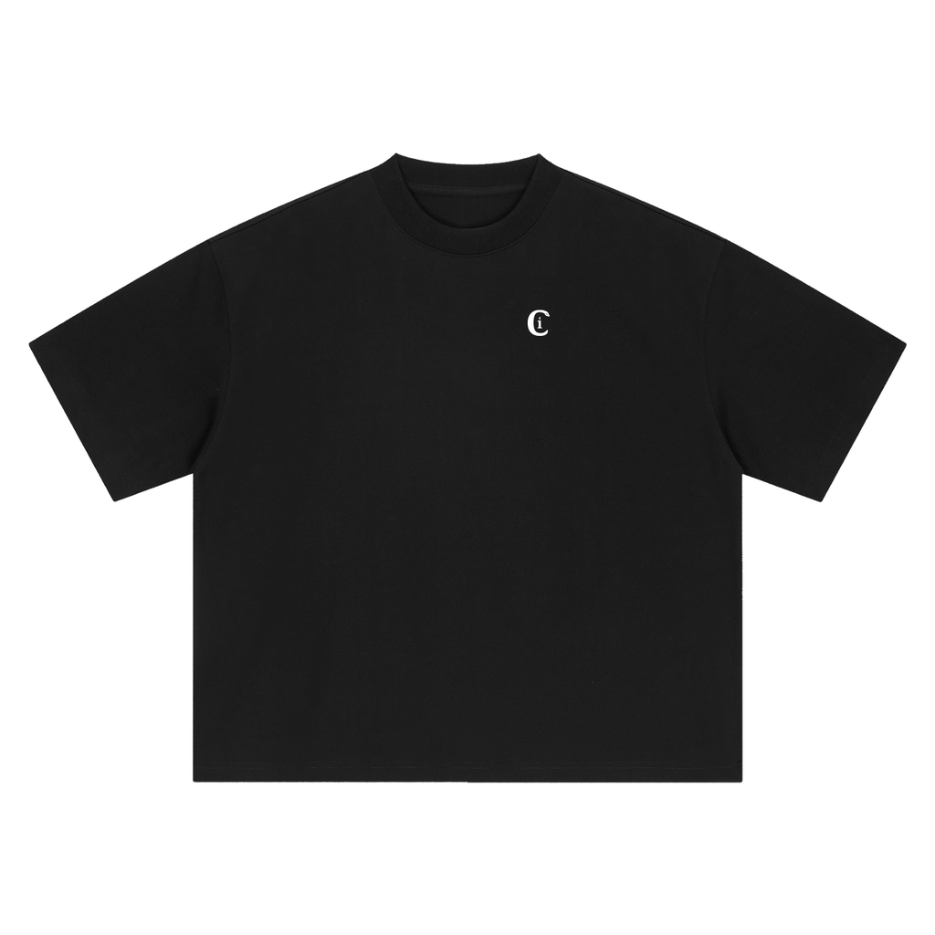 Sileno e Menade · T-shirt in nero, Caos Inside, fronte