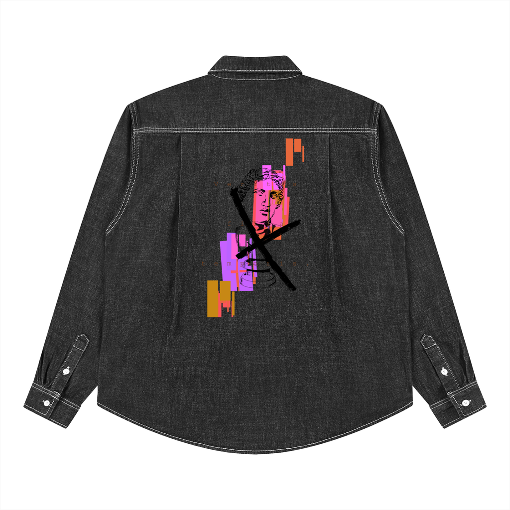 Apollo · Camicia in nero, Caos Inside, retro