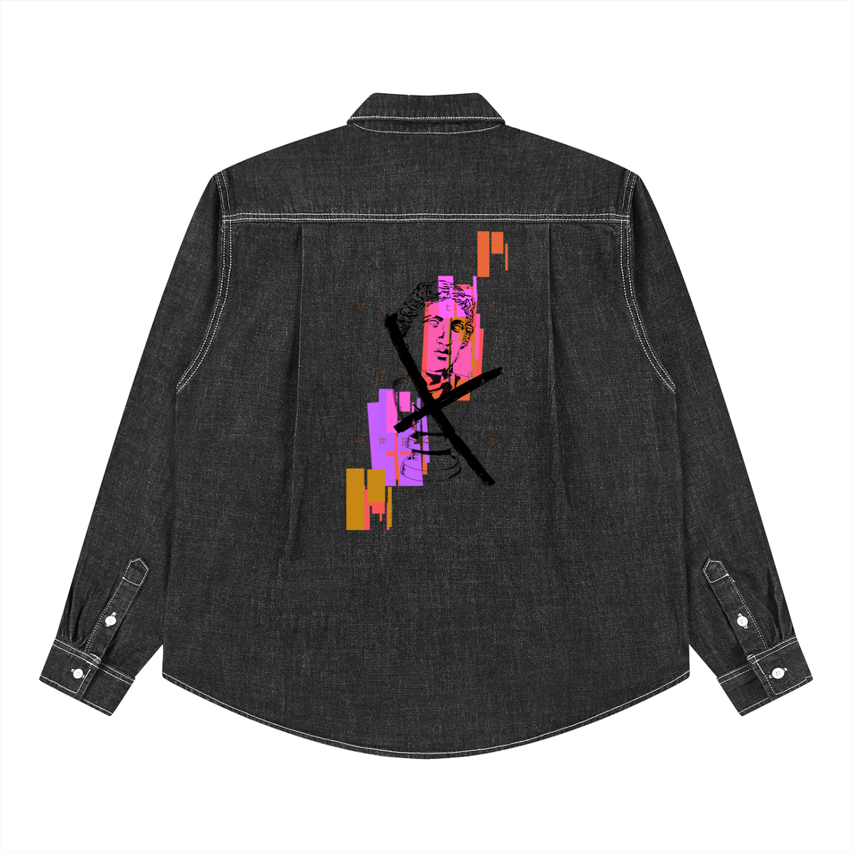 Apollo · Camicia in nero, Caos Inside, retro