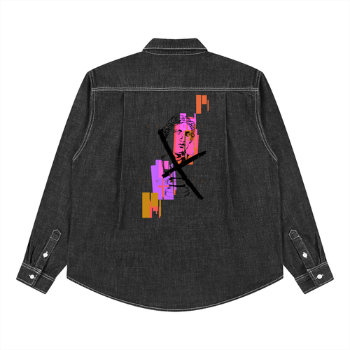 Apollo · Camicia in nero, Caos Inside, retro